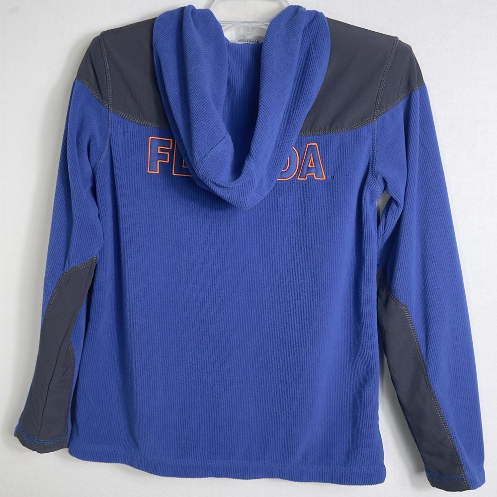 Florida Gators YOUTH M(12-14) Hooded Jacket Colosseum Full Zip Fleece Blue Black - Picture 8 of 14